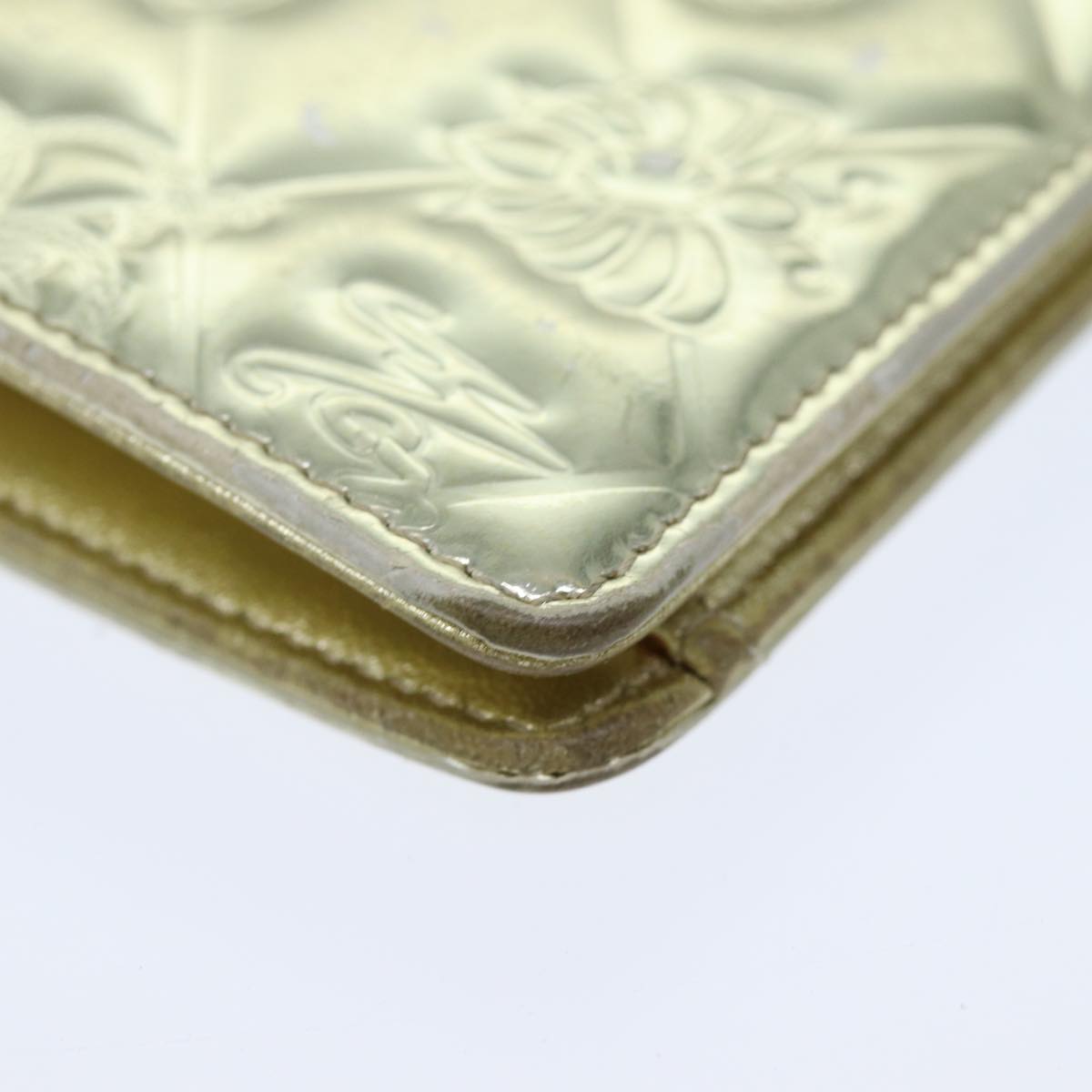 Top Quality Chanel Icon line Wallet Enamel Gold CC Auth 78916