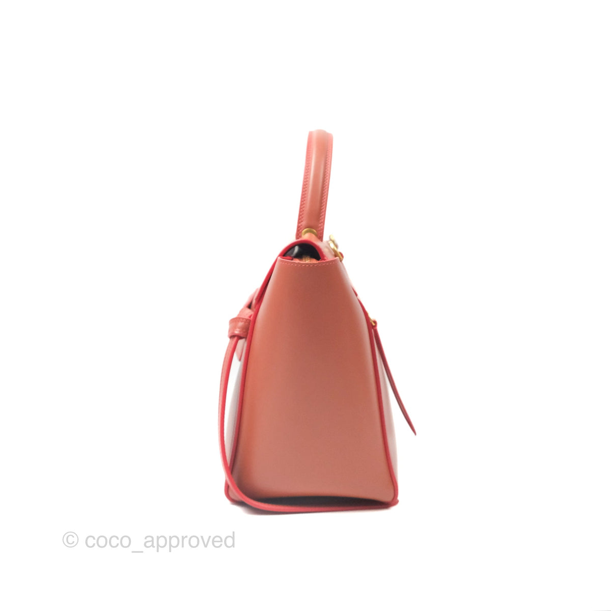 Celine Micro Belt Bag Terracotta Smooth Leather Gold Hardware