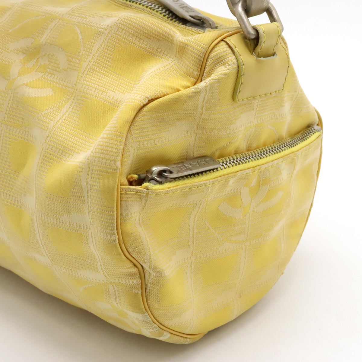 Chanel New Loveel Line Mini Roller Bag Body Bag Nylon  Leather Yellow A17669