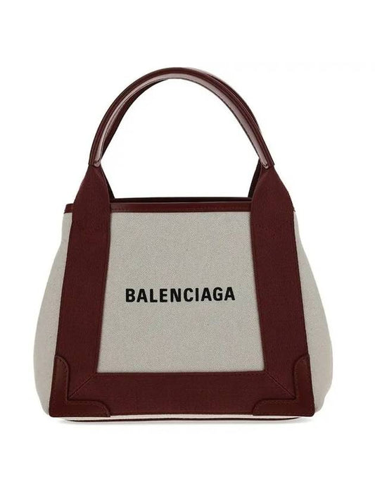 Luxury Balenciaga  Cabas XS Tote Bag Burgundy