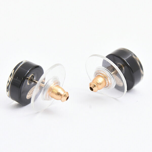 Chanel Coco Mark Round Earrings