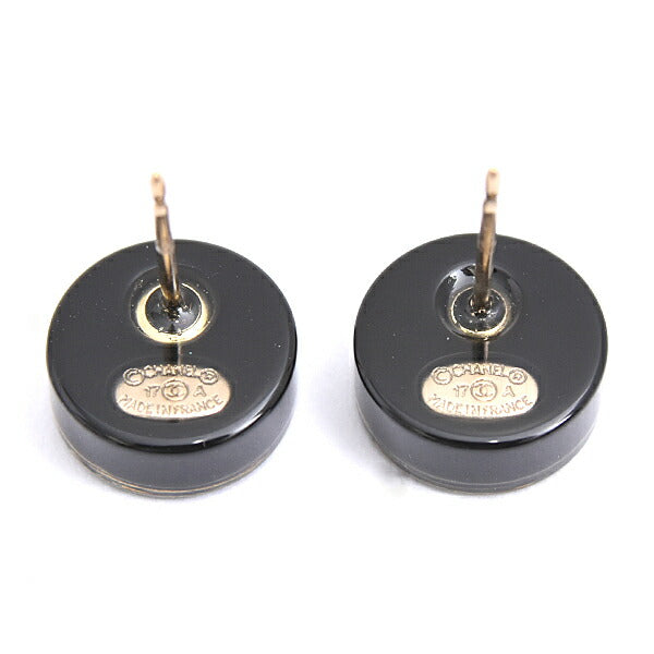Chanel Coco Mark Round Earrings