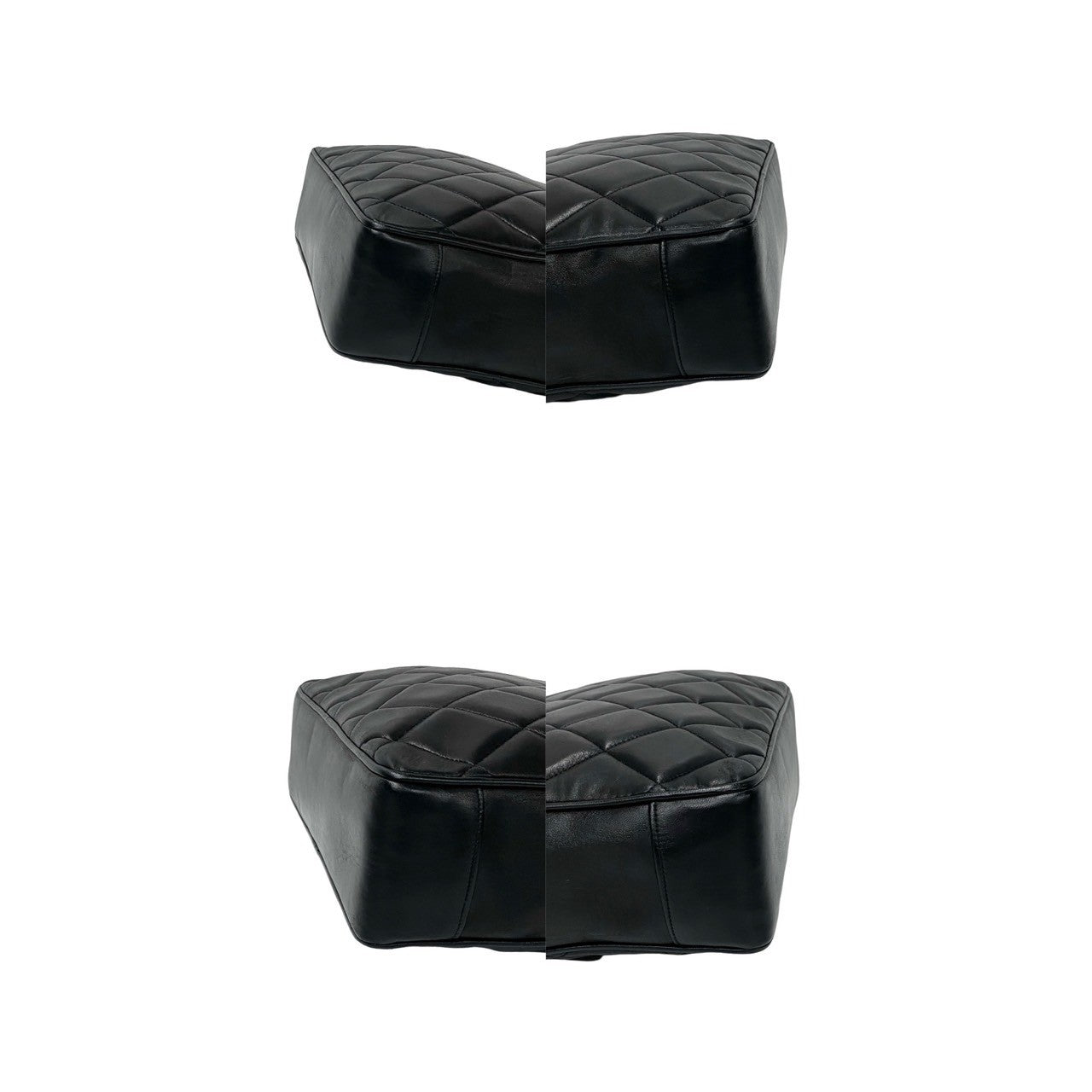 CHANEL Tote Bag lambskin black Matrasse