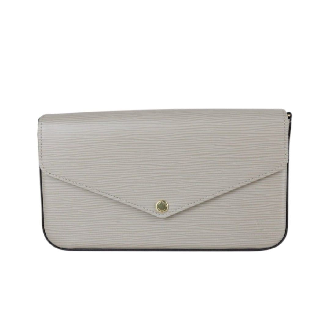 Excellent（Rank SA）｜LV Epi Pochette Felicie Shoulder Bag Grey｜X25030709