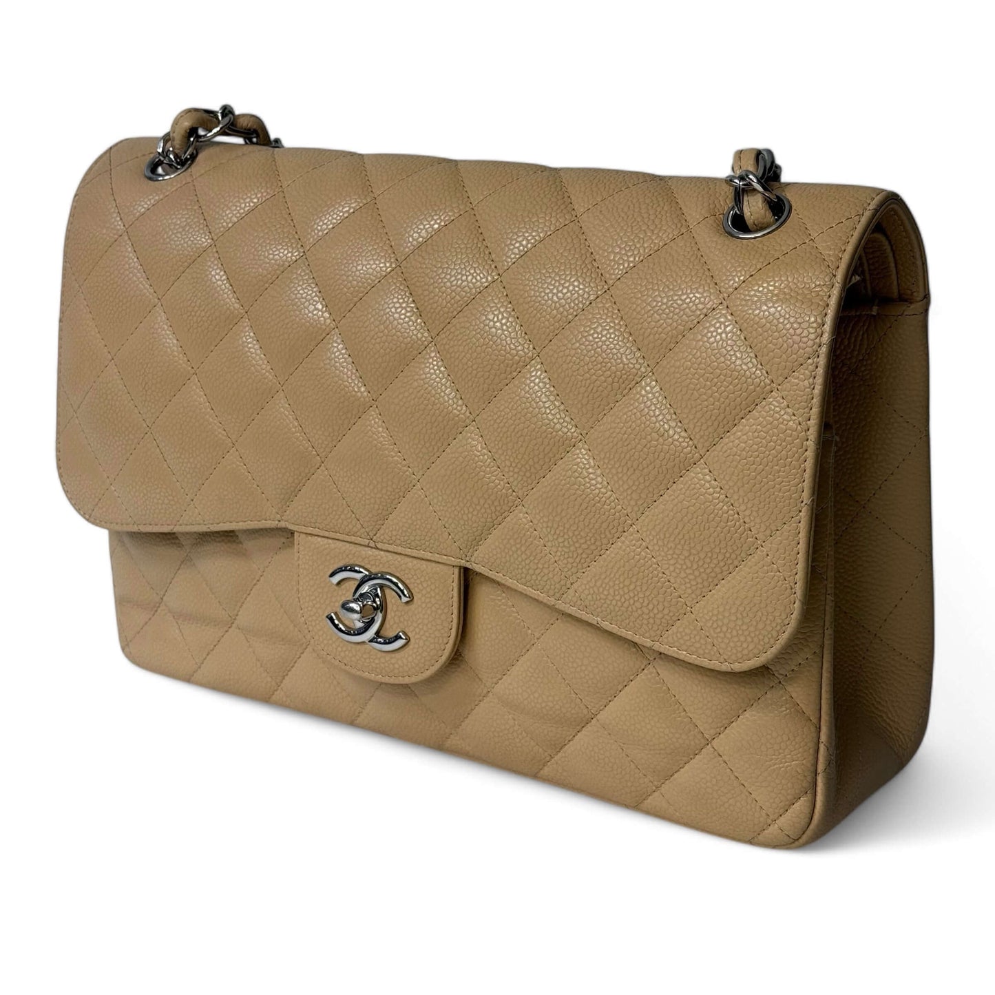 Chanel - Sac Jumbo beige