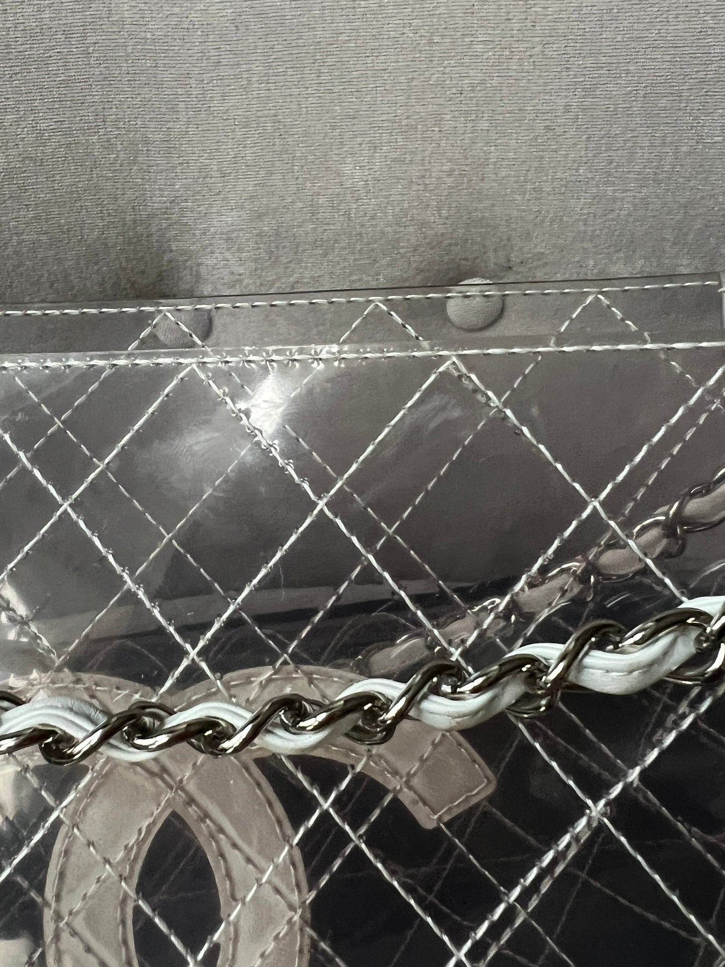 Chanel Quilted Large See Through CC Tote