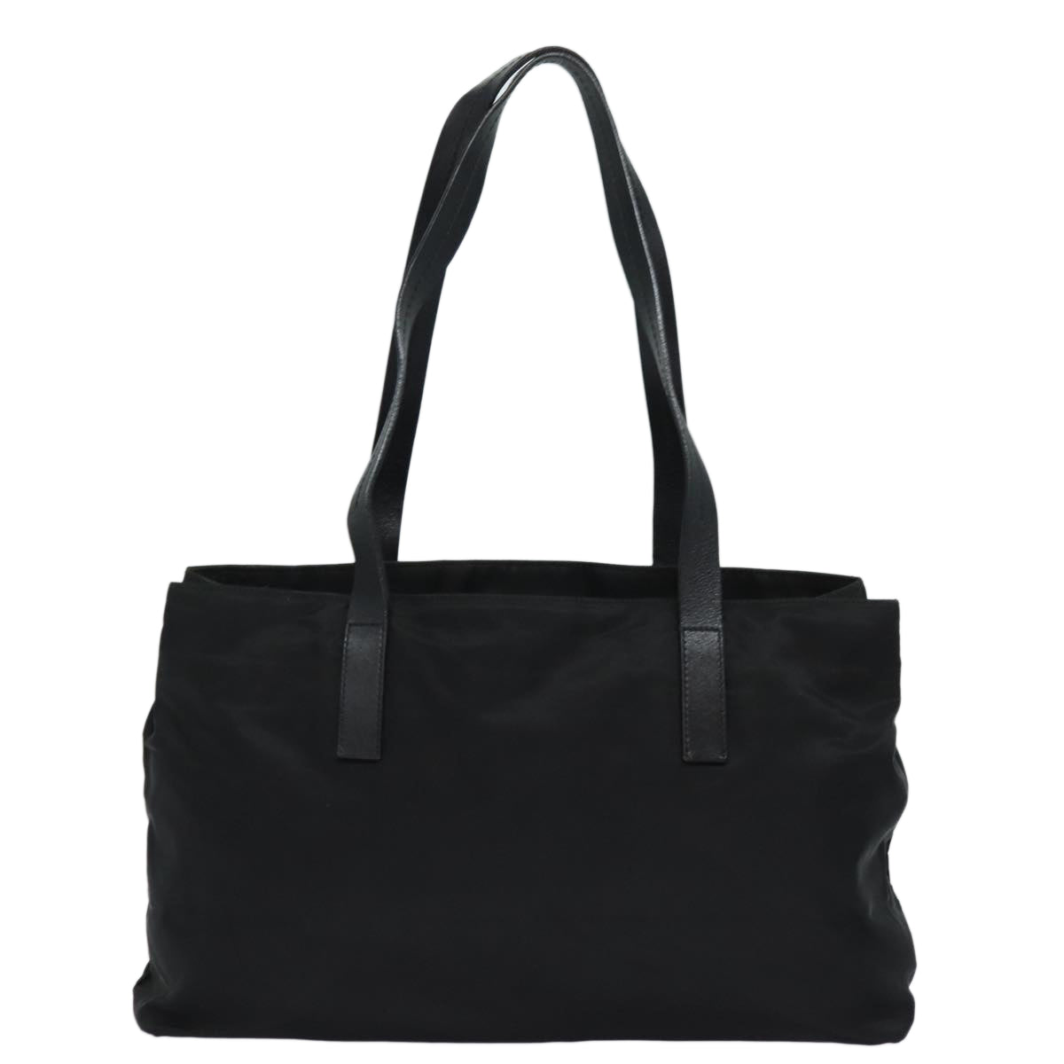 PRADA Tote Bag Nylon Black Auth 79362