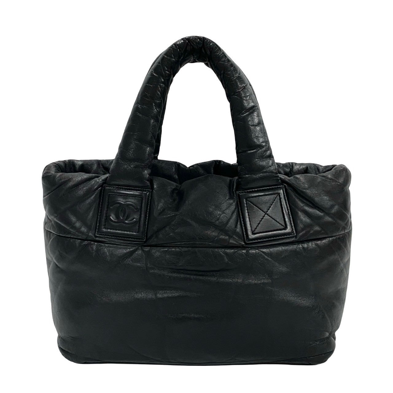 CHANEL Tote Bag lambskin black Cococoon
