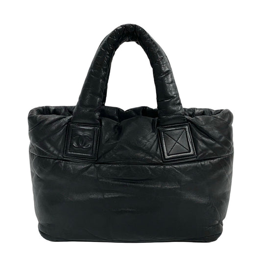 CHANEL Tote Bag lambskin black Cococoon