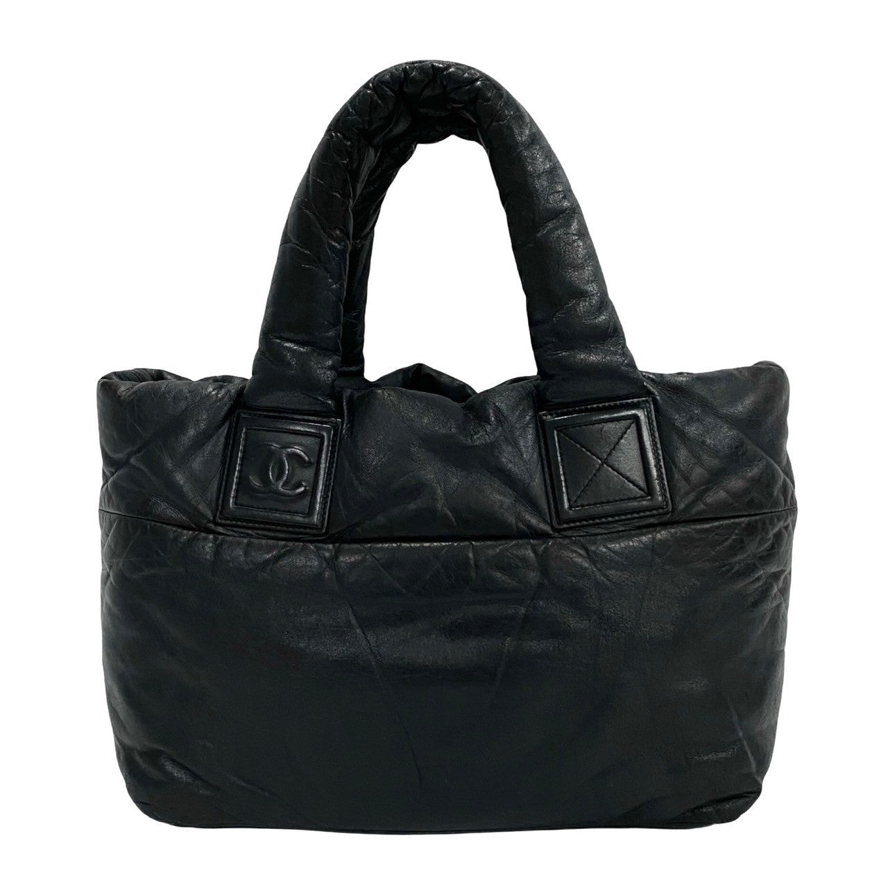 CHANEL Tote Bag lambskin black Cococoon