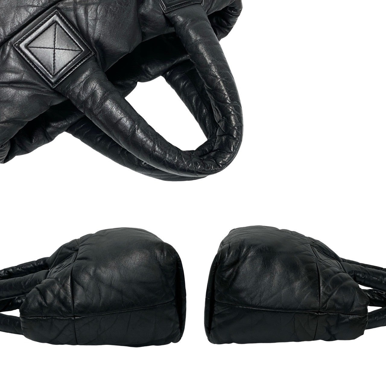 CHANEL Tote Bag lambskin black Cococoon