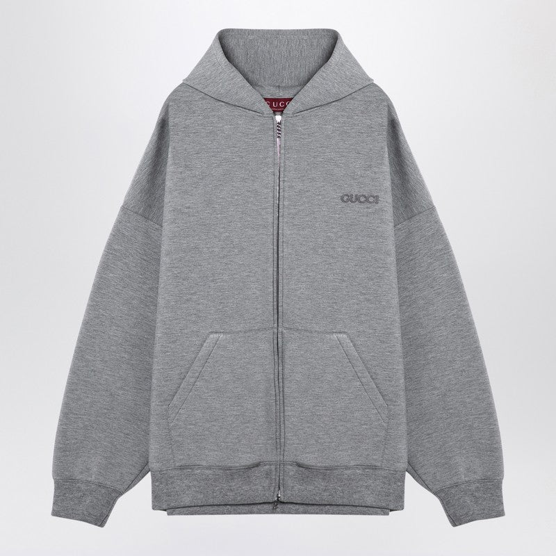 Gucci Grey Viscose Jersey Over Sweatshirt Men