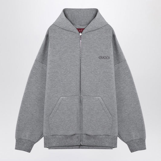 Gucci Grey Viscose Jersey Over Sweatshirt Men