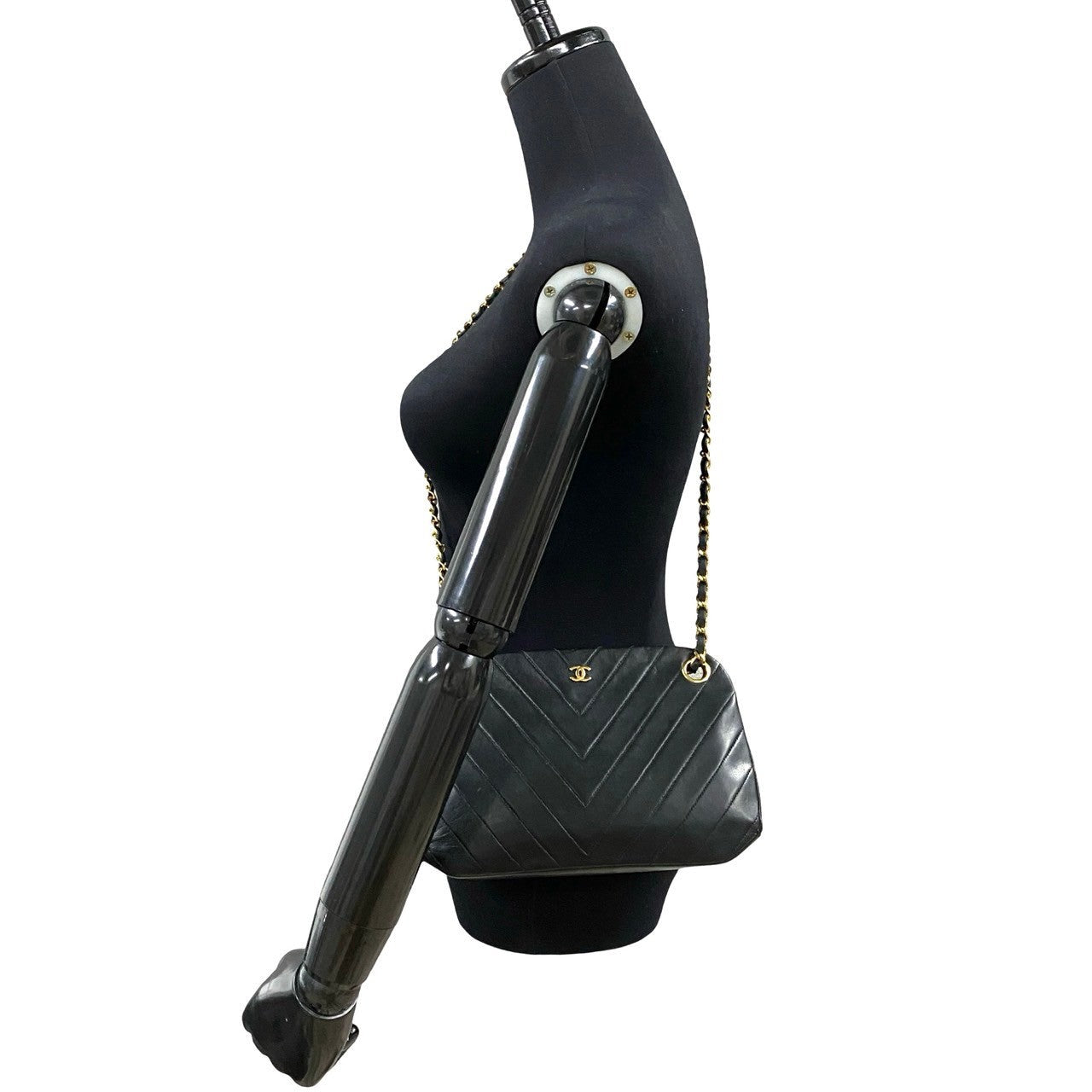 Chanel V Stitch Coco Lambskin Shoulder Bag