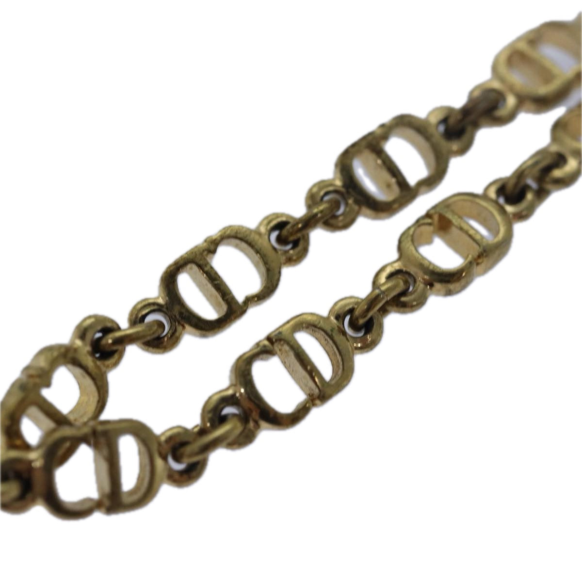 CHRISTIAN DIOR Bracelet Gold Auth 79777