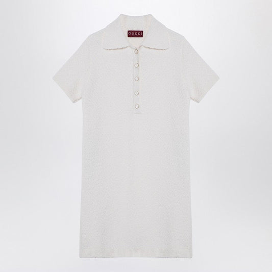 Gucci Ivory Wool Mini Dress Women