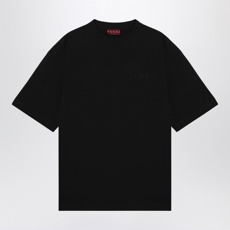 Gucci Oversized Black T-Shirt With Logo Men