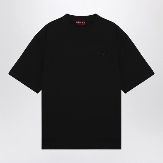 Gucci Oversized Black T-Shirt With Logo Men