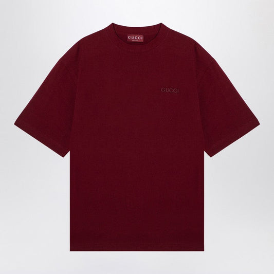 Gucci Oversized Rosso Ancora T-Shirt With Logo Men