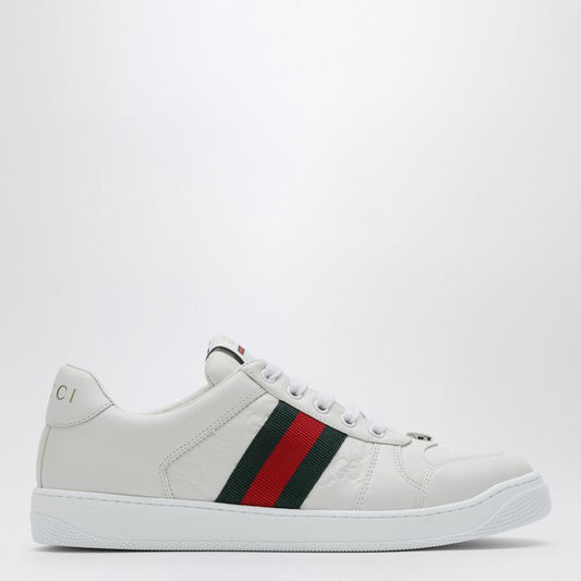 Gucci White Screener Low Sneaker Women
