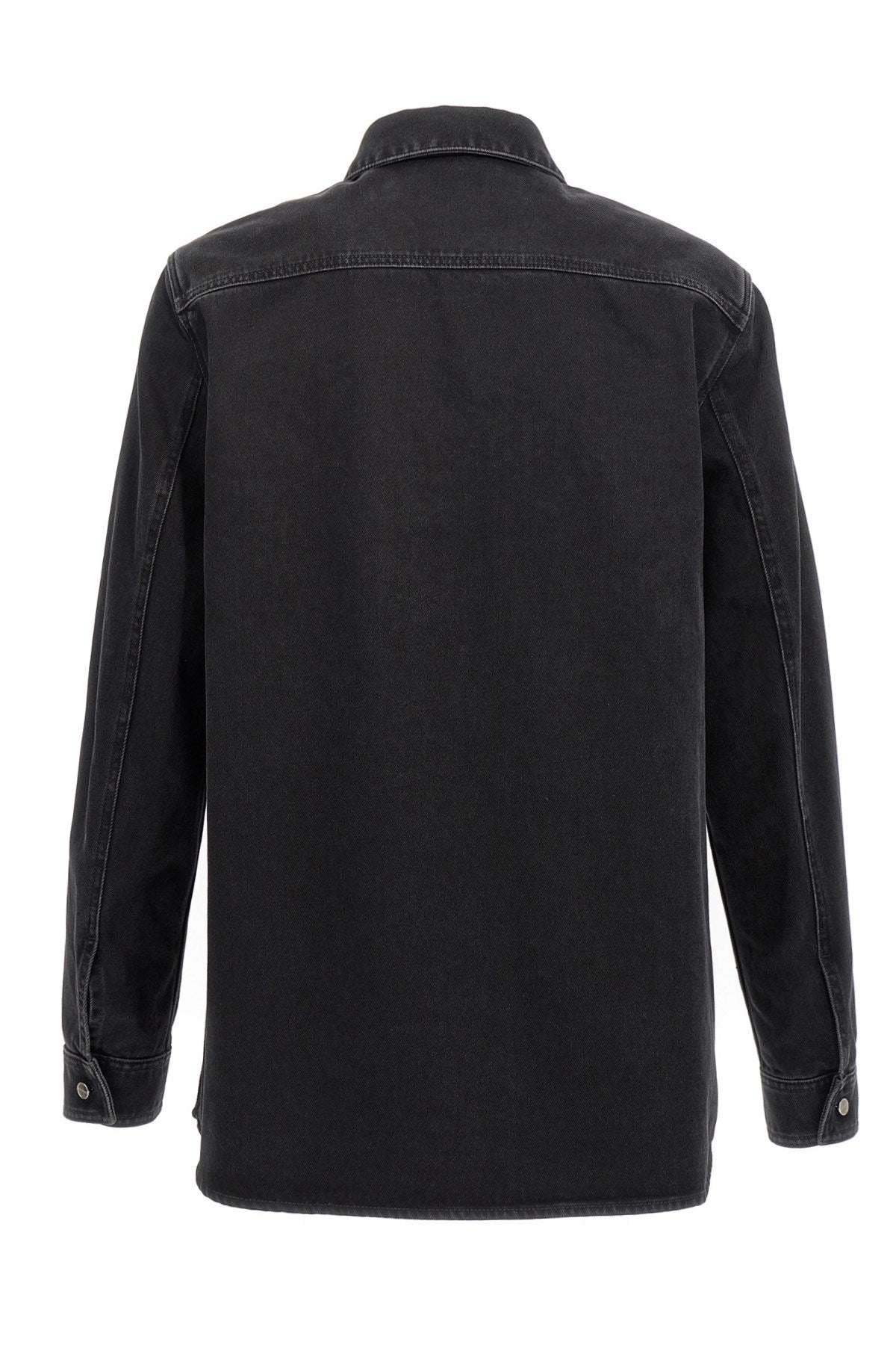 Gucci Men Logo Embroidery Denim Jacket