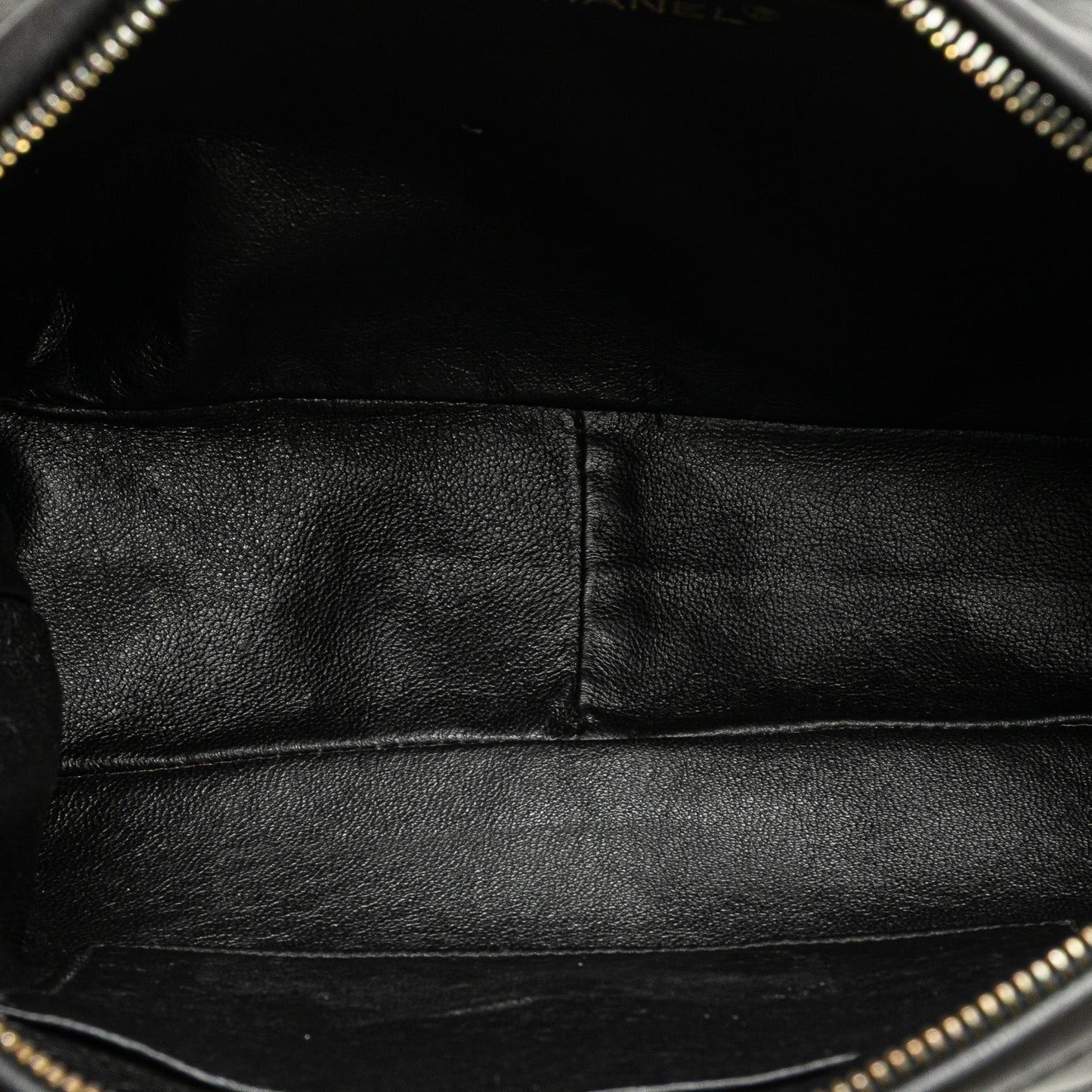 Black Chanel CC Quilted Lambskin Tassel Crossbody