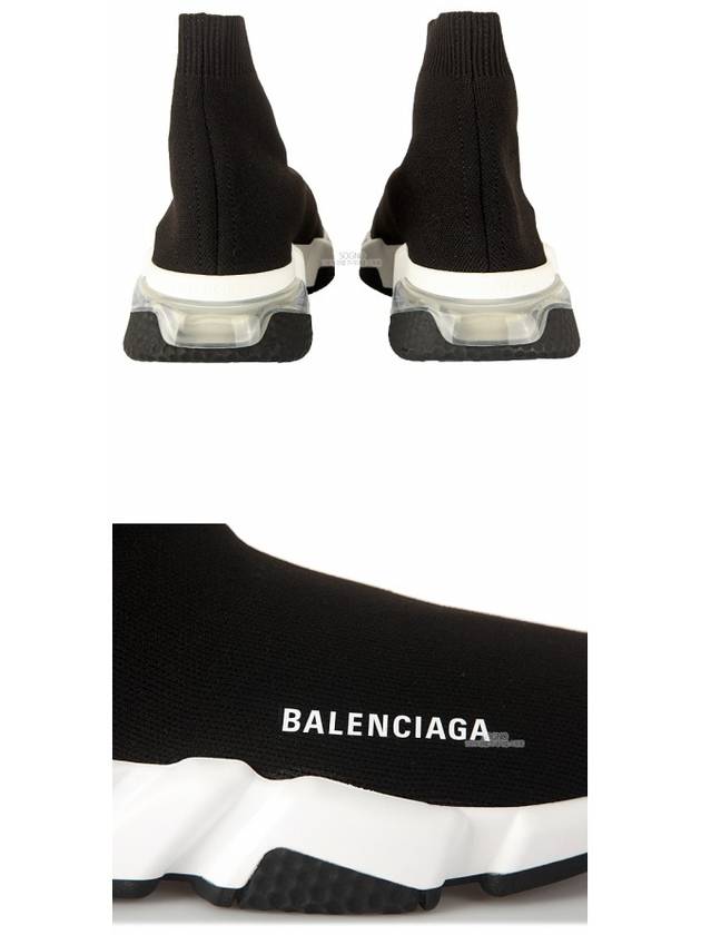 Luxury Balenciaga  Speedrunner Clear Sole High Top Sneakers Black