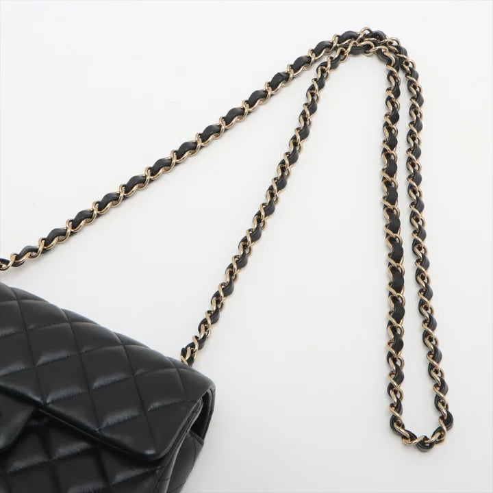 Chanel Mini Classic Flap 20 Quilted Lambskin Black Gold Hardware