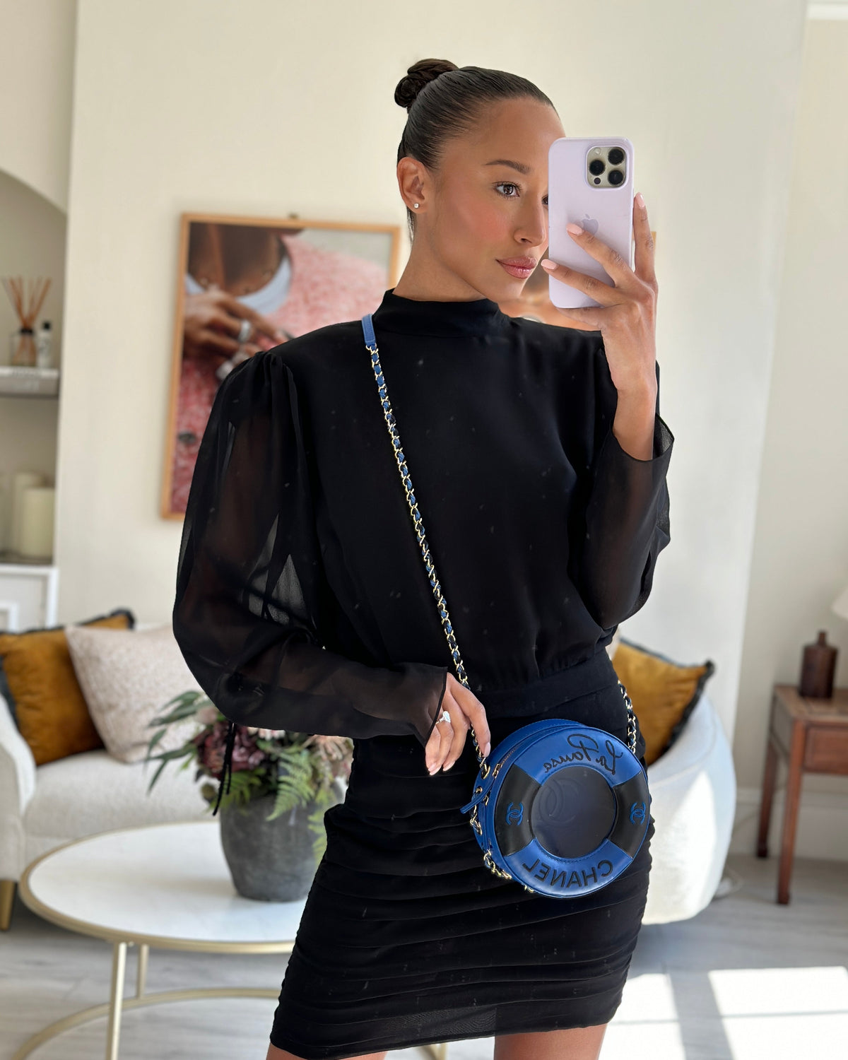 *RARE & FIRE PRICE* Chanel La Pausa Coco Lifesaver Bag in Navy, Black with Champagne Gold Hardware
