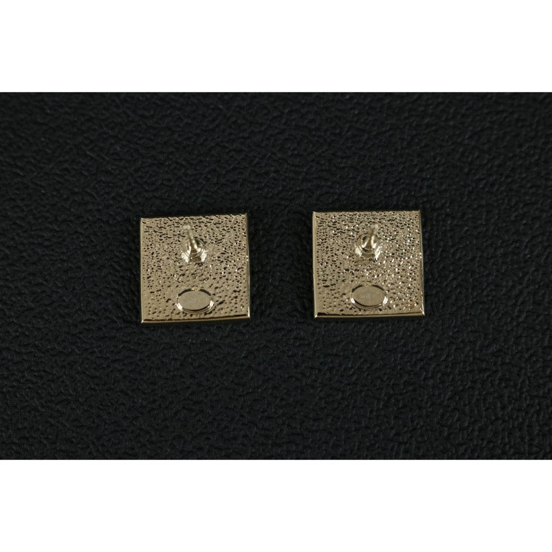 Excellent（Rank SA）｜ CHANEL Coco Mark Square Earrings｜F25032501