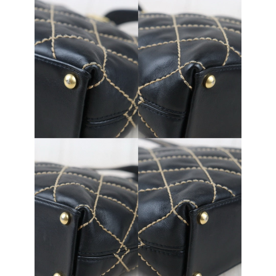 Good ( Rank AB)｜ CHANEL Calf Leather Hand Bag Made In 2002～2003Year｜VT25030112