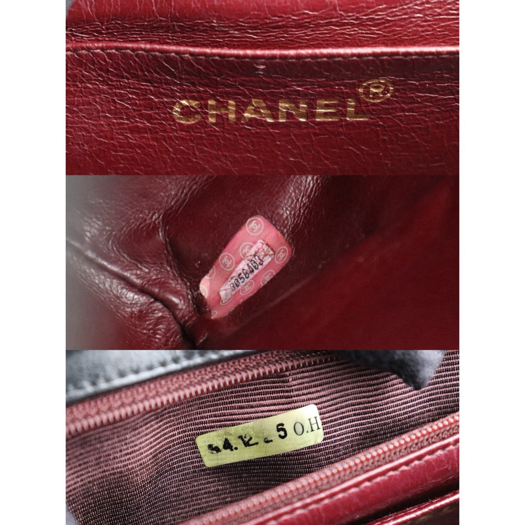 Good ( Rank AB) ｜ CHANEL Lambskin Shoulder Bag Black Made In 1994～1996 Year ｜H25021210