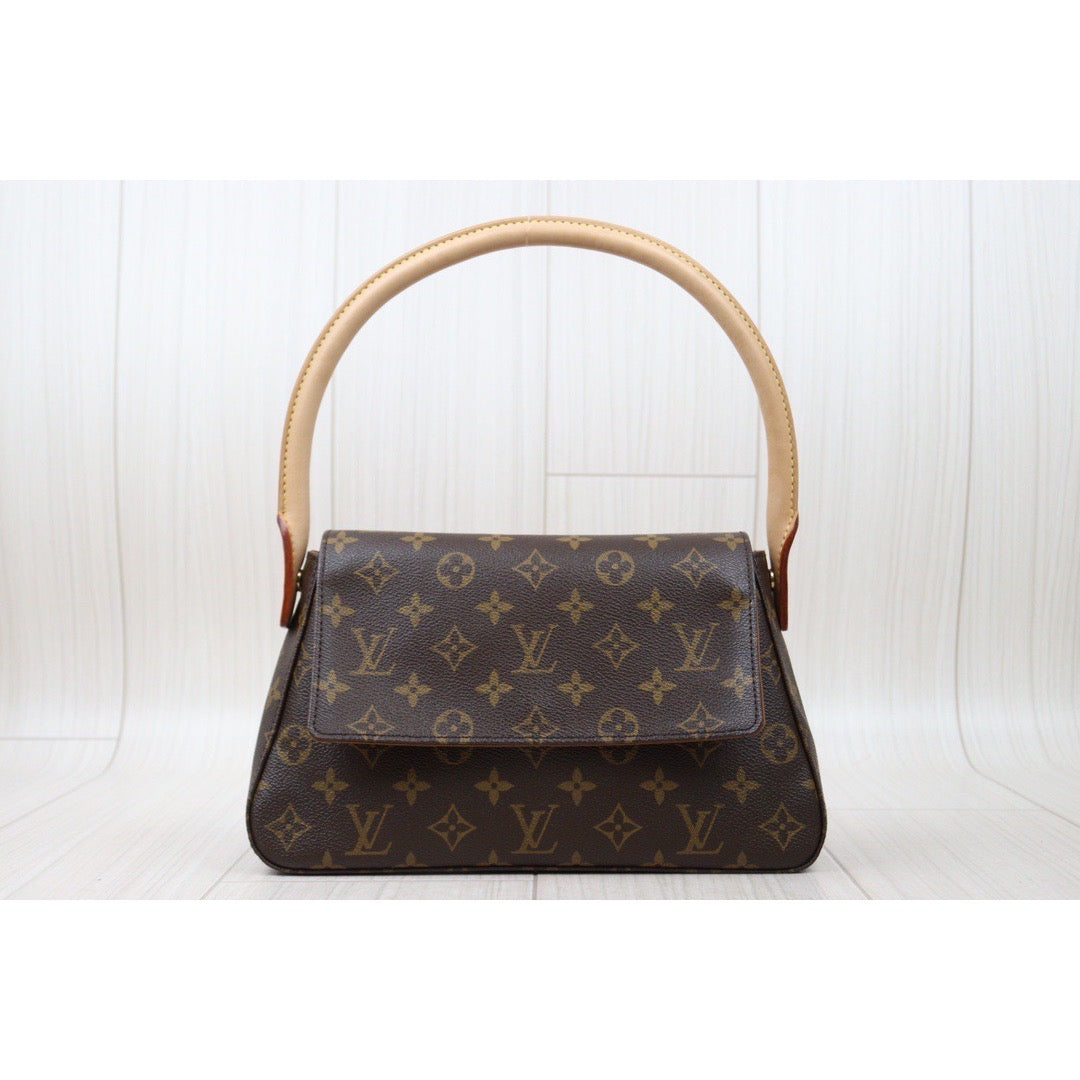 Rank AB ｜ LV Monogram Looping Mini Shoulder Bag ｜24061202