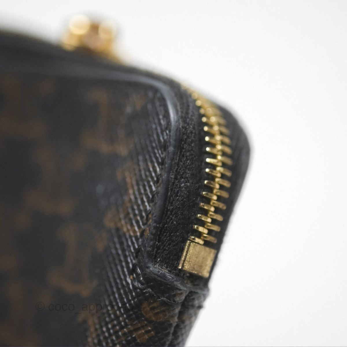 Celine Coin & Card Pouch Triomphe Canvas