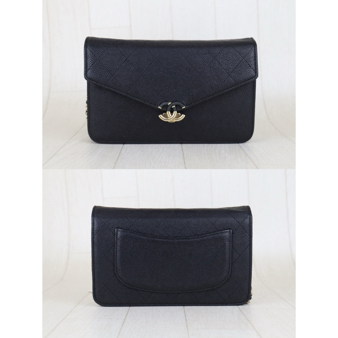 Good ( Rank AB)｜ CHANEL Matrasse Caviar Skin Single Flap Shoulder Bag Black Made In 2018 Year  ｜H25032103
