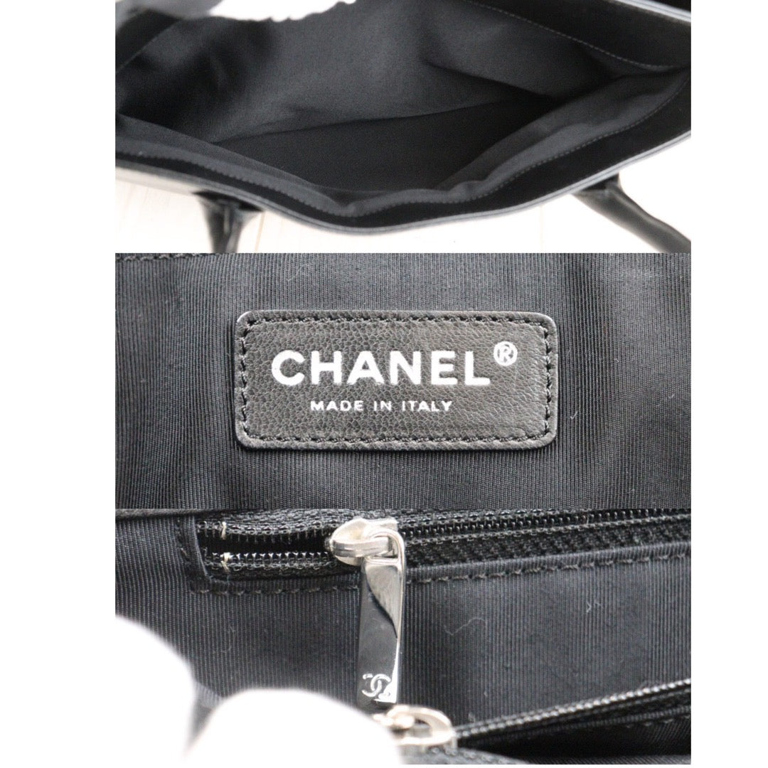 Rank A ｜ CHANEL Calf Leather Coco Mark Tote Bag Shoulder Bag Made in 2008-2009 Year｜23121905