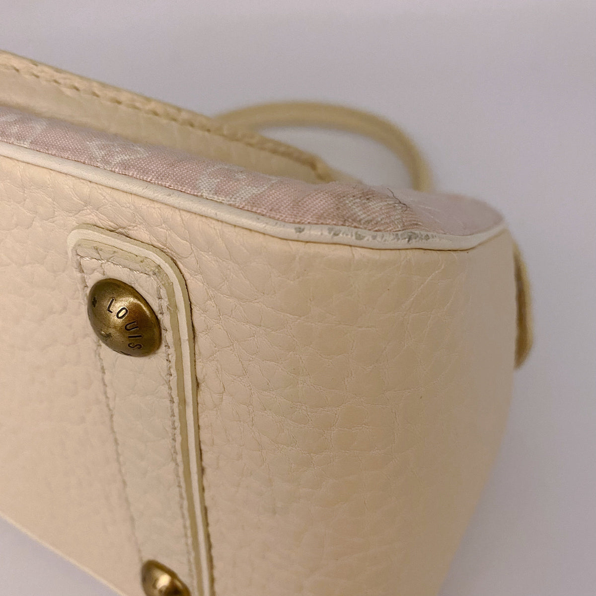 Louis Vuitton Pink Mini Lin Trapeze Handbag