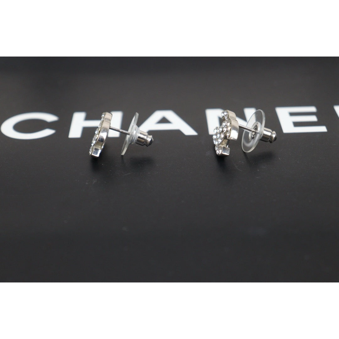 Very Good ( Rank A)｜ CHANEL Coco Mark Rhinestone Earrings｜V25061204