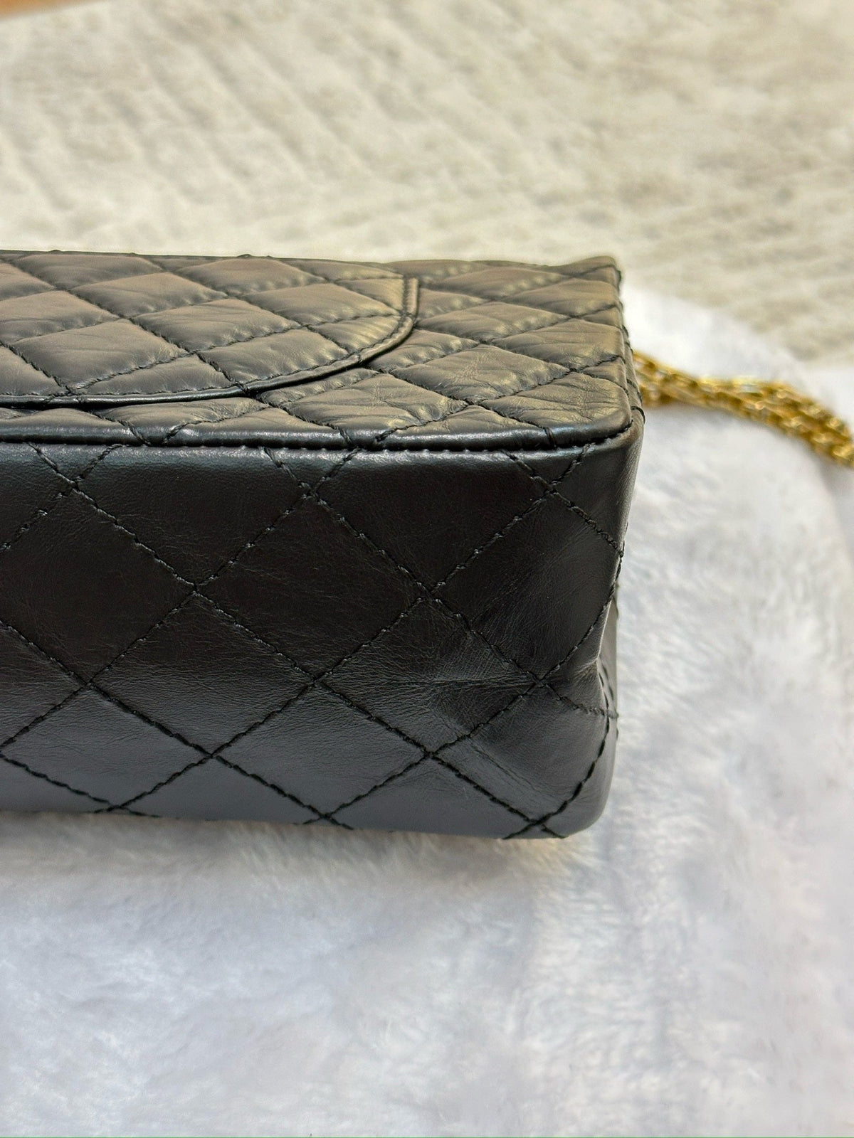 Chanel Small 2.55 Reissue Aged Calfskin Lucky Charms 225 Flap Black