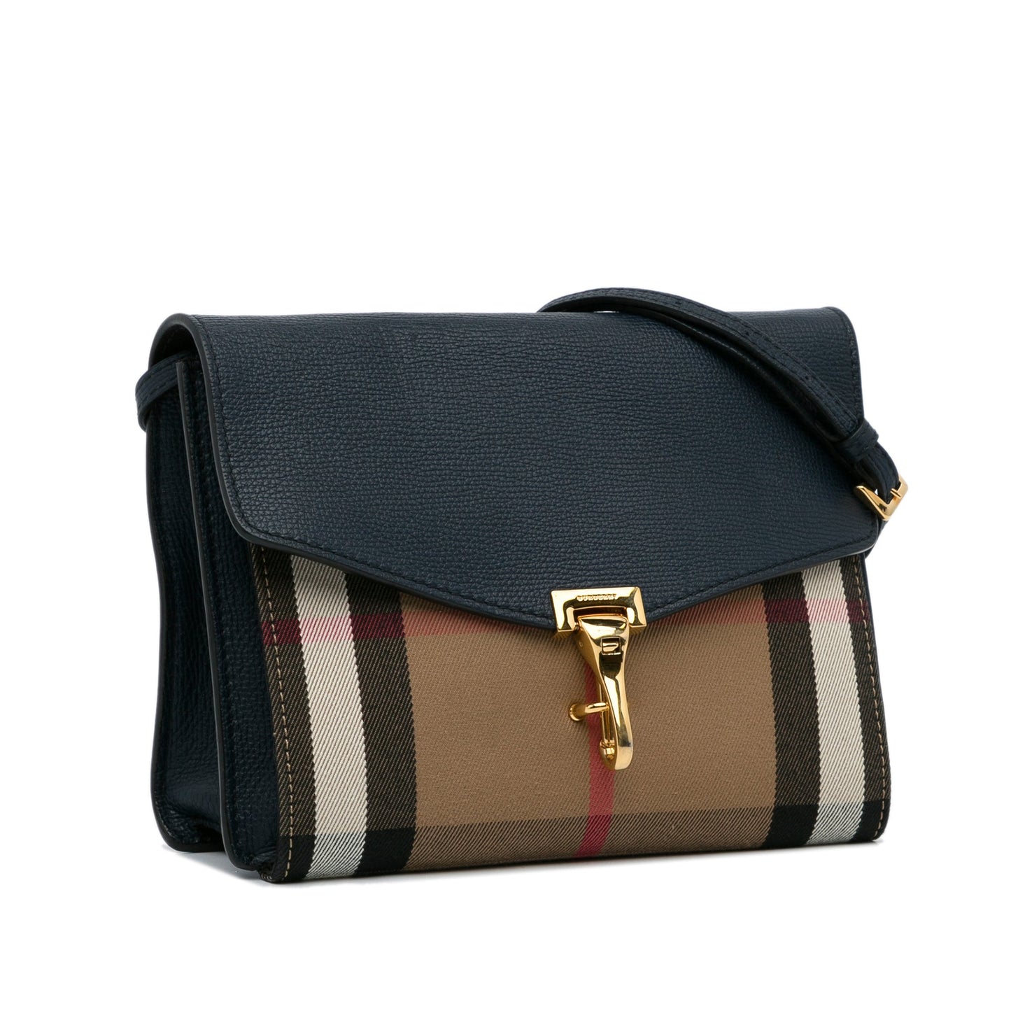 Burberry Derby Macken Crossbody Bag House Check Leather