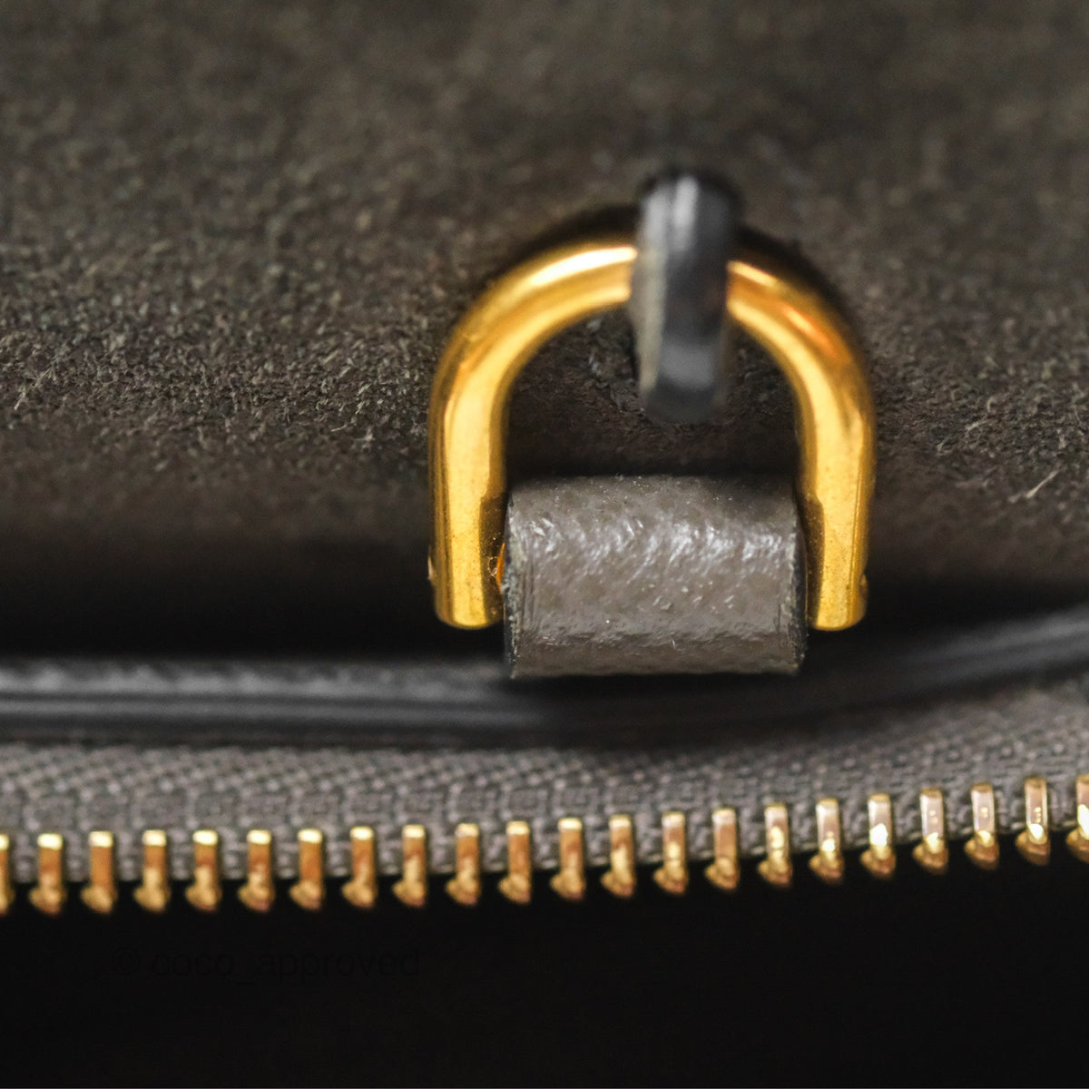 Celine Pico Belt Bag Grey Grained Calfskin Gold Hardware
