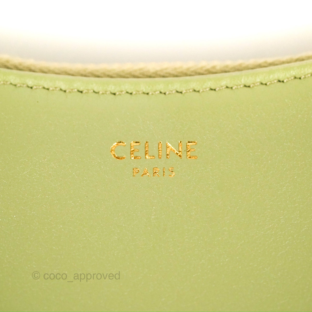 Celine Ava Bag Avocado Green Calfskin