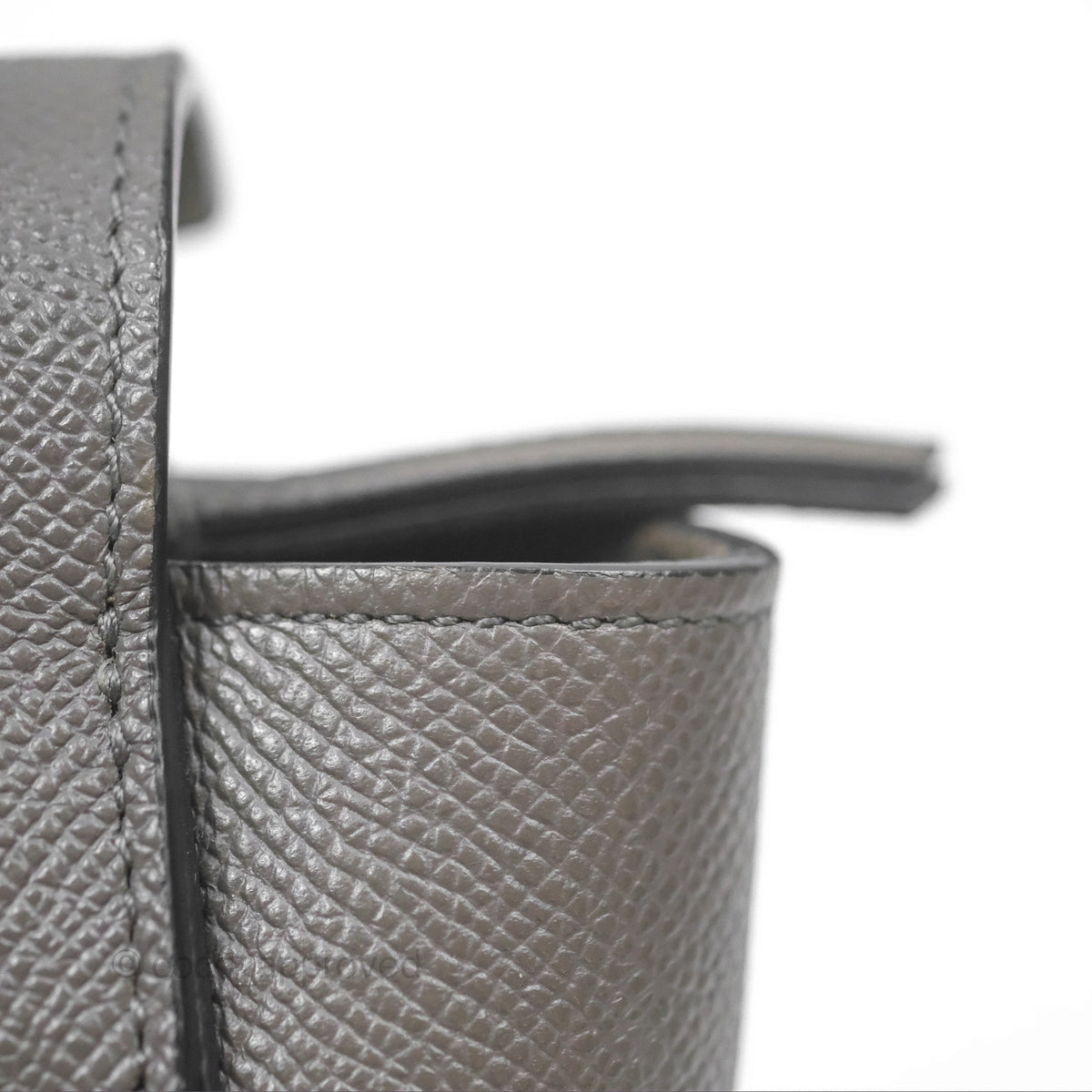 Celine Pico Belt Bag Grey Grained Calfskin Gold Hardware