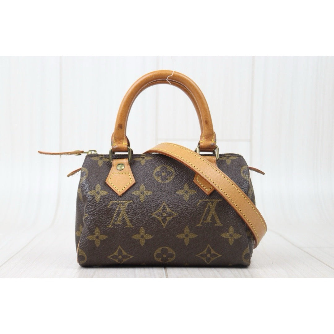 Good ( Rank AB)｜ LV Monogram Mini Speedy Handbag With Shoulderstrap｜24092001