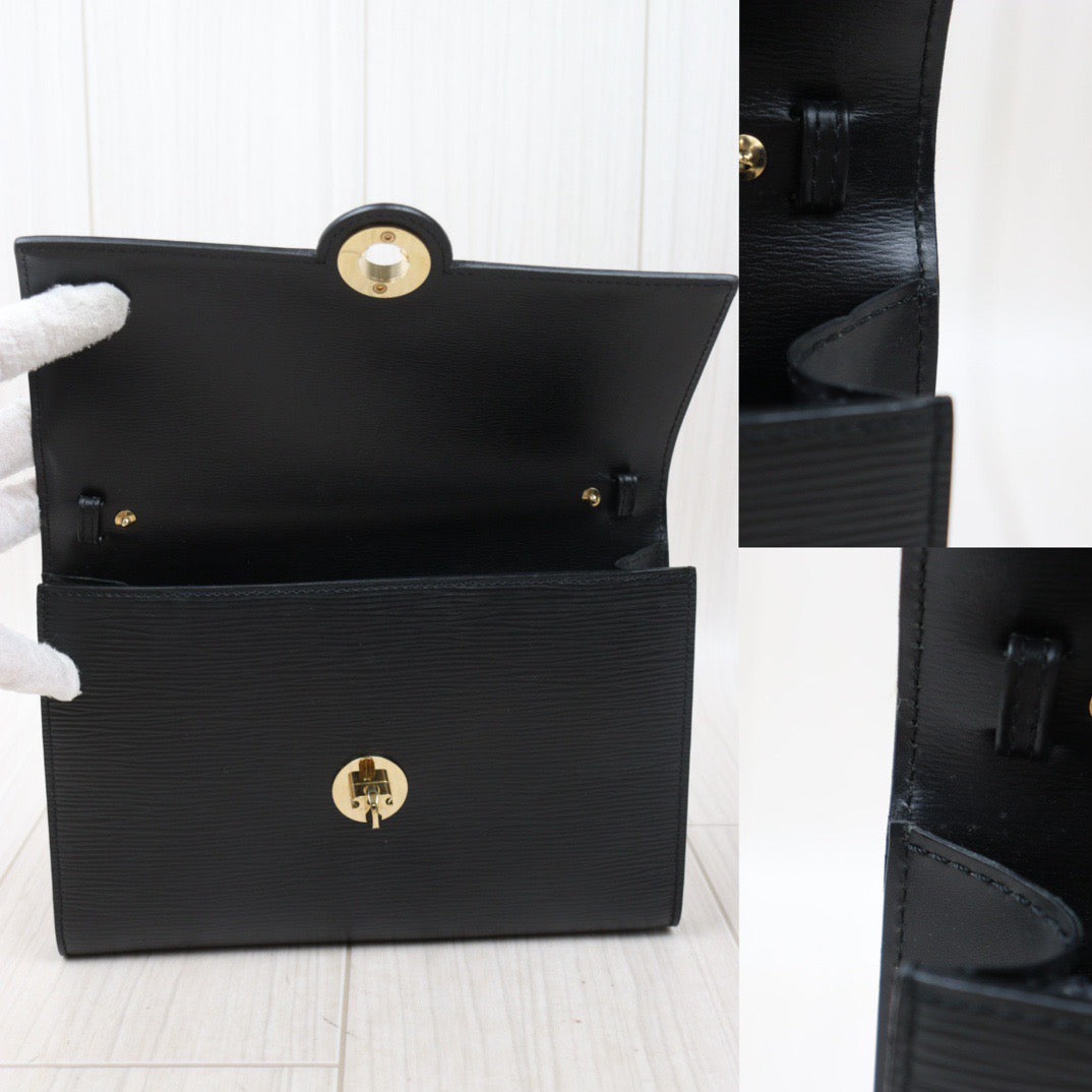 Rank AB｜ LV Epi Shoulder Bag Black｜24052803