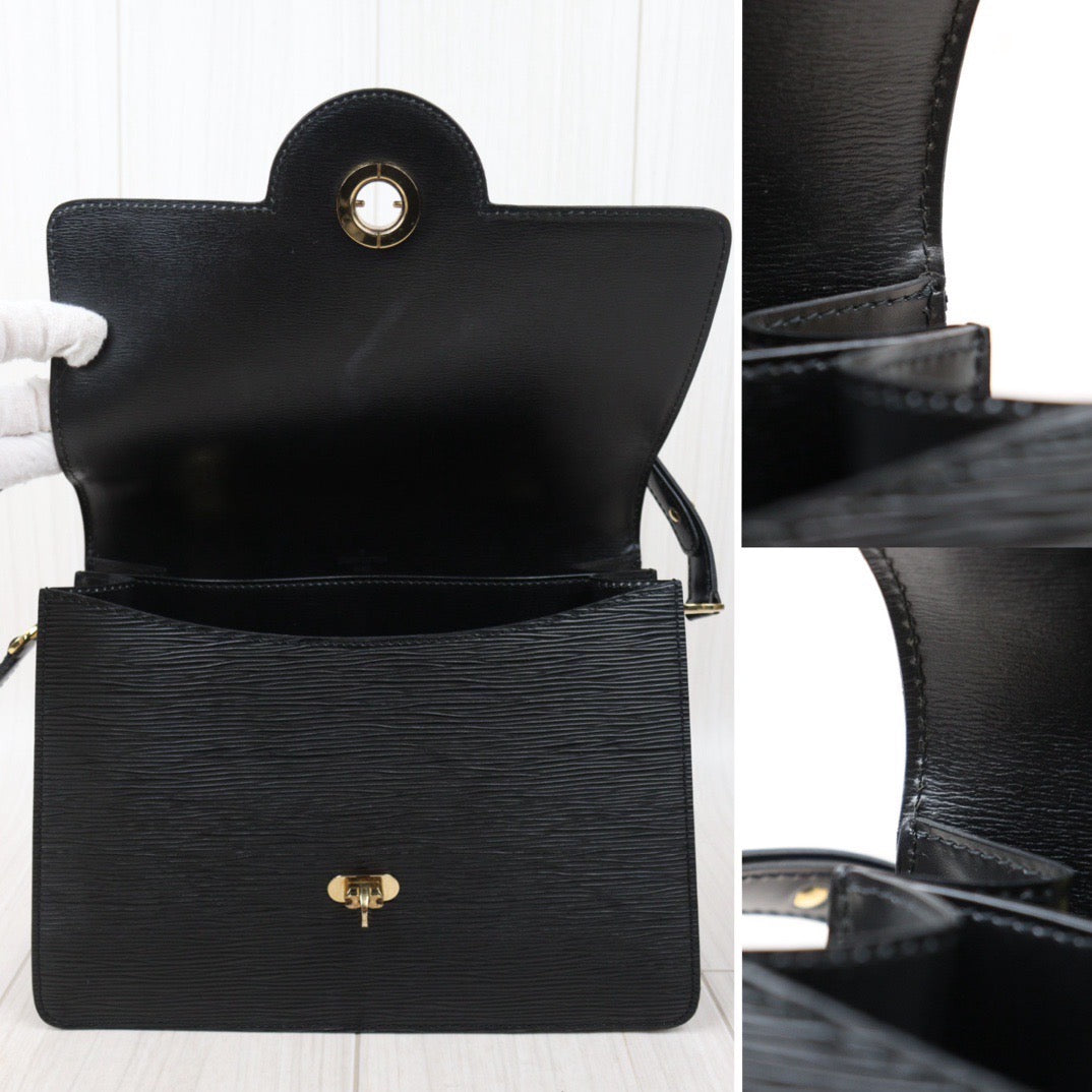 Rank AB｜ LV Epi Shoulder Bag Black｜24052321