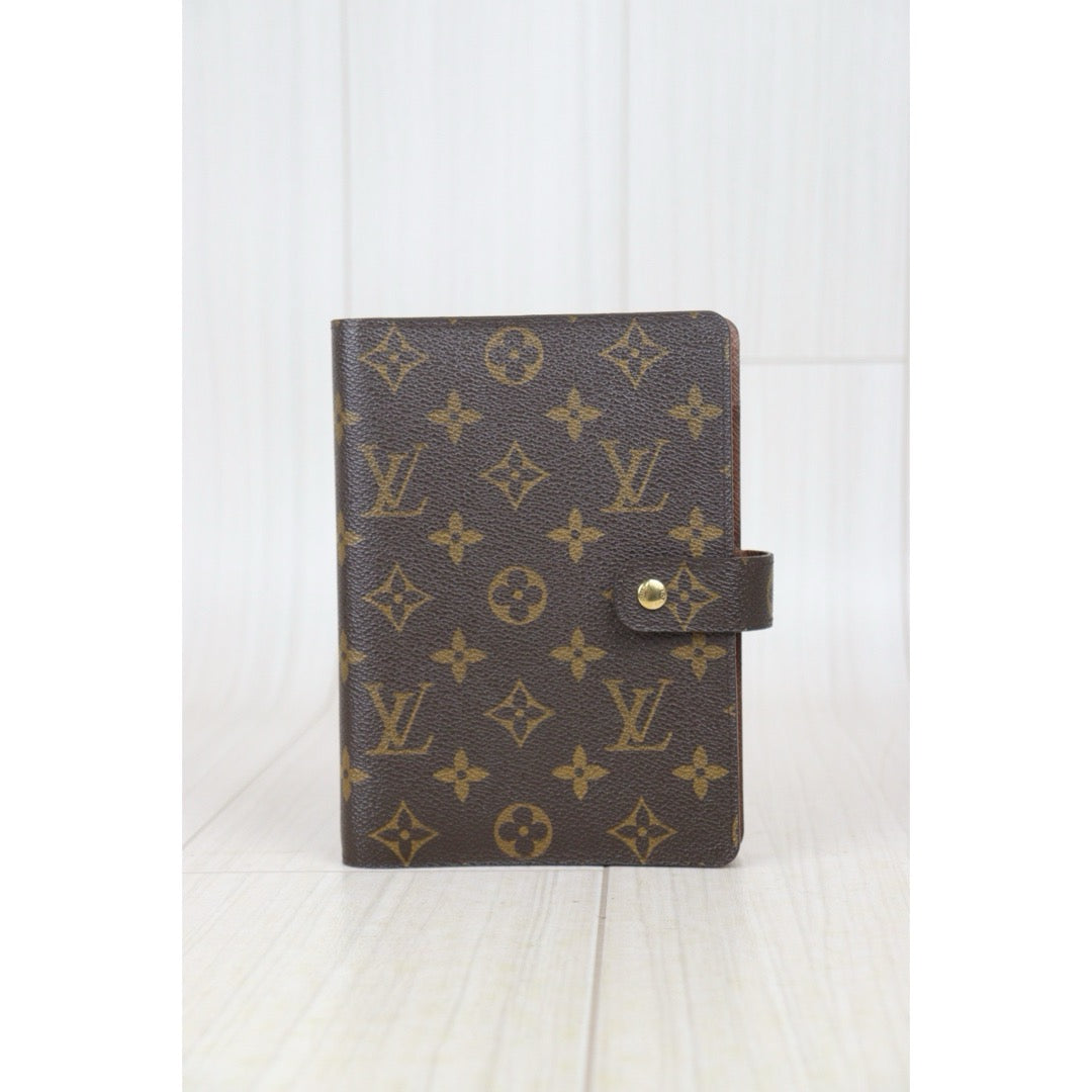 Good ( Rank AB) ｜ LV Monogram Medium Ring Agenda Cover Notebook Cover ｜24092606