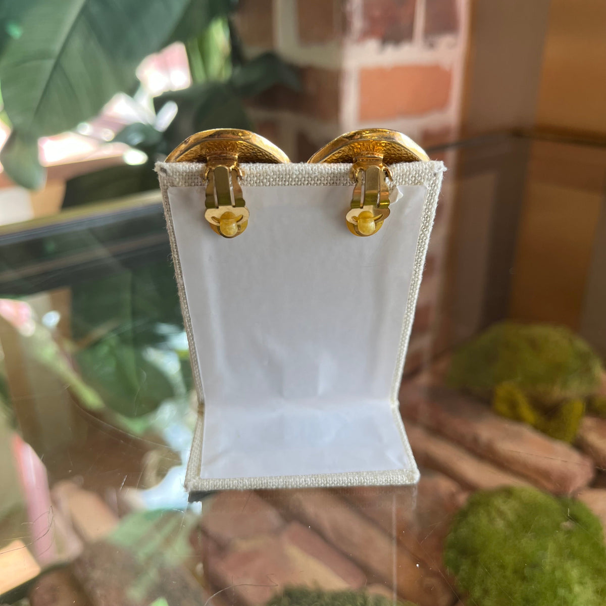 CHANEL Gold Vintage Clip On Earrings TS3930