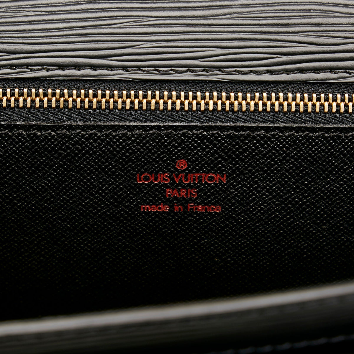 Louis Vuitton Pochette Sellier Dragonne Black Epi
