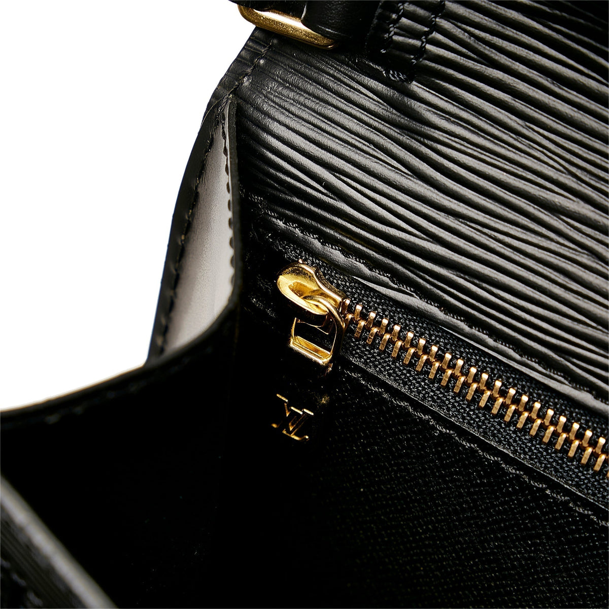Louis Vuitton Pochette Sellier Dragonne Black Epi